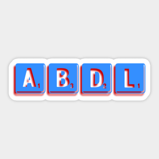 ABDL - Scrabble Sticker